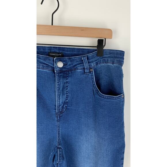 Universal Standard Seine High Rise Skinny Jeans Womens Plus 14 Regular True Blue - Picture 5 of 9